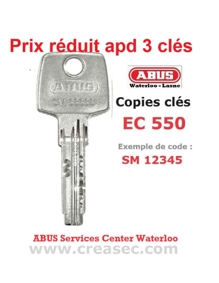 faire clé ABUS EC550