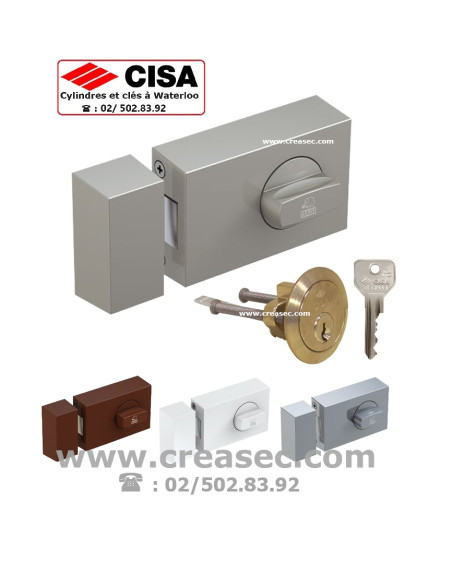 Verrou appliqué Cisa avec bouton intérieur