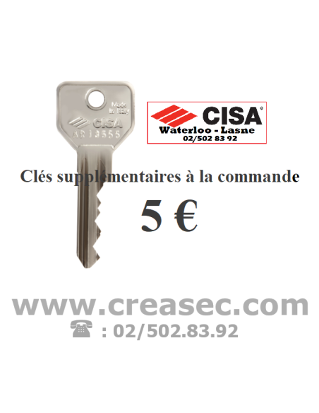 Verrou appliqué Cisa avec bouton intérieur