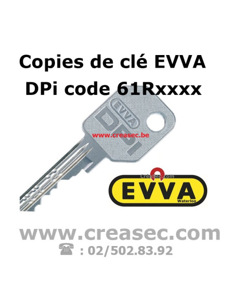Copies de clés EVVA Dpi