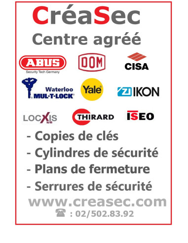 Cylindre ISEO R6 à bouton sur code AGL existant