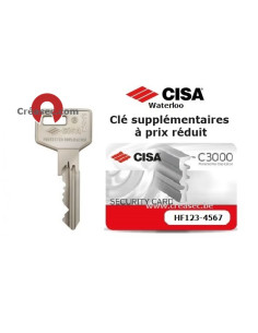 Barillet cisa sur clé existante 2