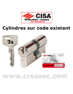 Barillet cisa sur clé existante