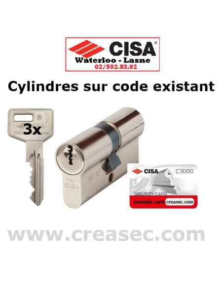Barillet cisa sur clé existante