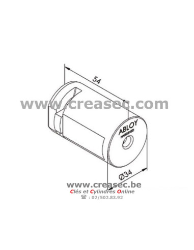 Cylindre pour tube clé