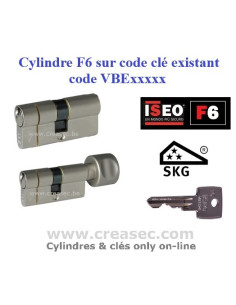 Cylindre iseo F6 sur Code