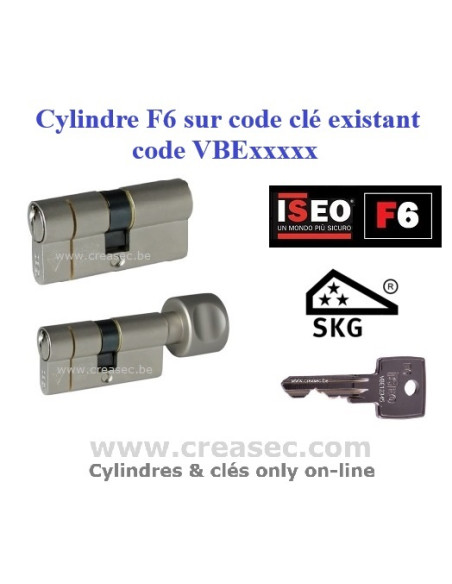 Cylindre iseo F6 sur Code