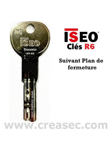Copie de clé ISEO R6 Hiérarchisé