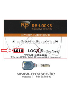 Copies de clés Locxis 2