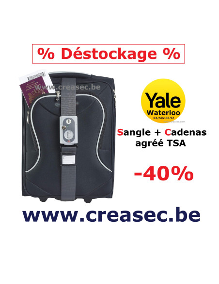 Yale - Cadenas TSA et sangle 200 cm
