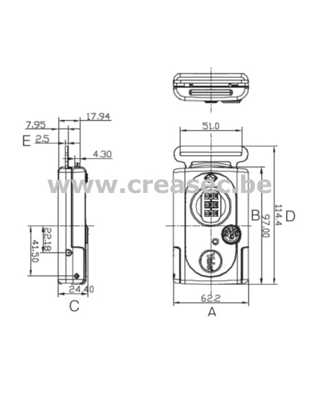 Yale - Cadenas TSA et sangle 200 cm