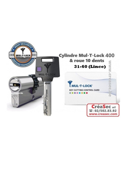 Cylindre Mul-T-Lock 31-60 à 10 dents LINCE