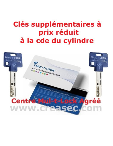 clé multlock suivant carte