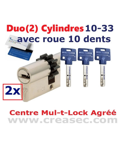 cylindre 10 dents  10-33