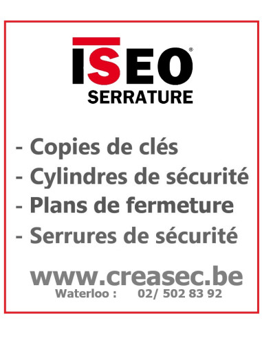 Cylindre ISEO bouton sur code LCE