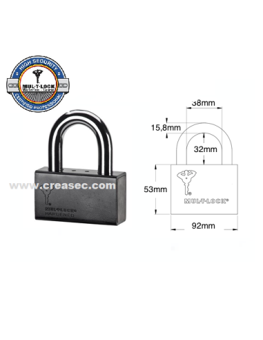 Cadenas MUL-T-Lock N°16