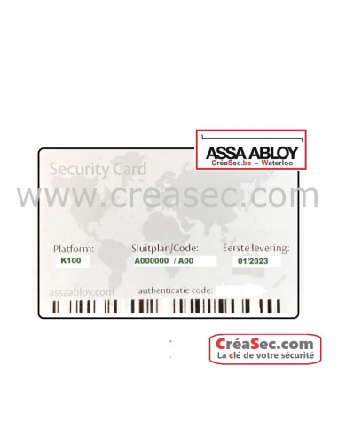 Copie Clé Assa  K100