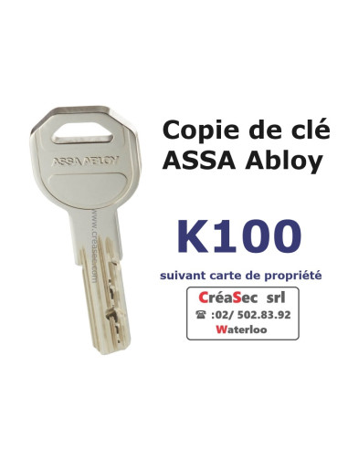 Copie Clé Assa  K100