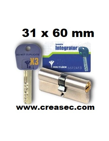 Cylindre Mul-T-Lock Intégrator 31x60