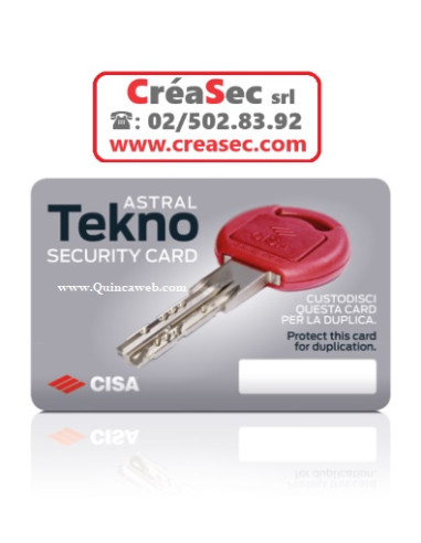 Clé Cisa Teknopro xx480xxxxxx