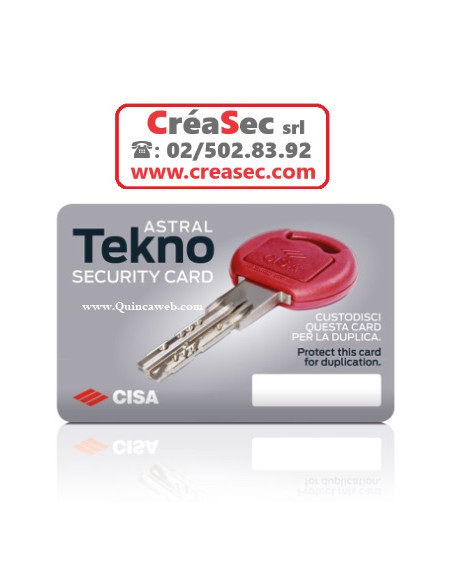 Clé Cisa Teknopro xx480xxxxxx