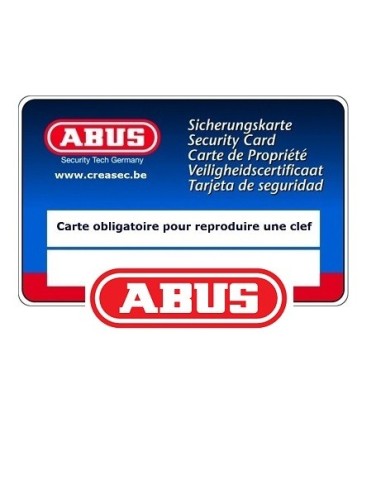 faire cle ABUS XP2 suivant carte