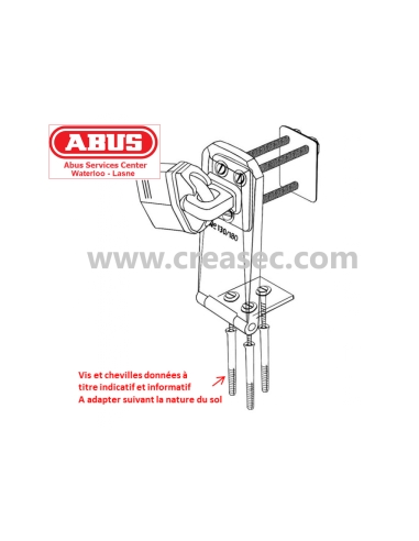 ABUS 130/180 - Porte cadenas Granit