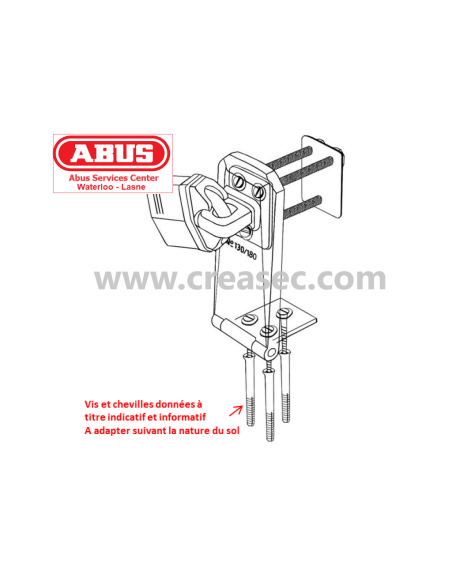 ABUS 130/180 - Porte cadenas Granit