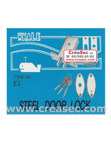 Serrure 2 points à encastrer