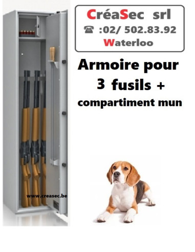 Coffre Siegen pour 3 fusils